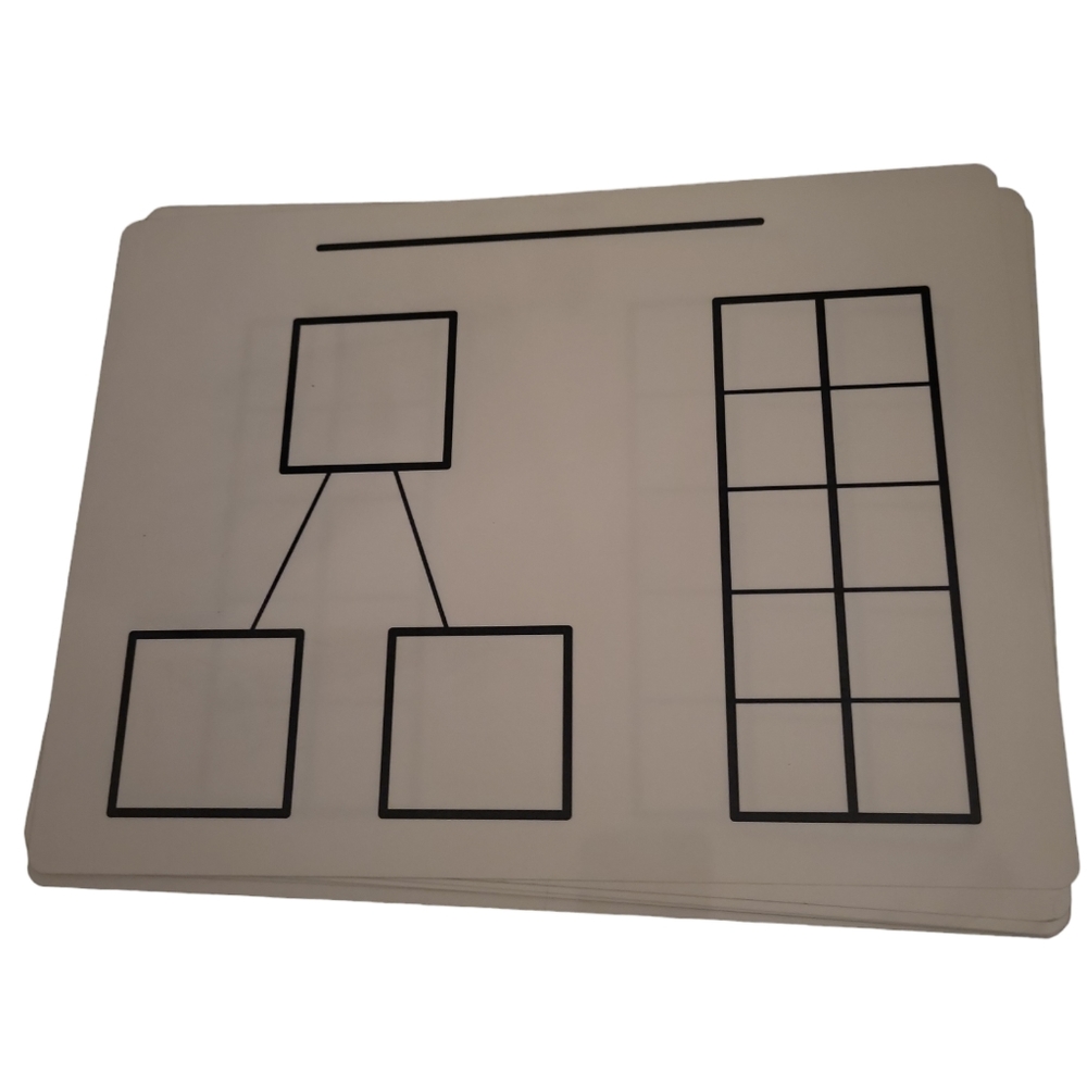 Ten Frame Student White board pack